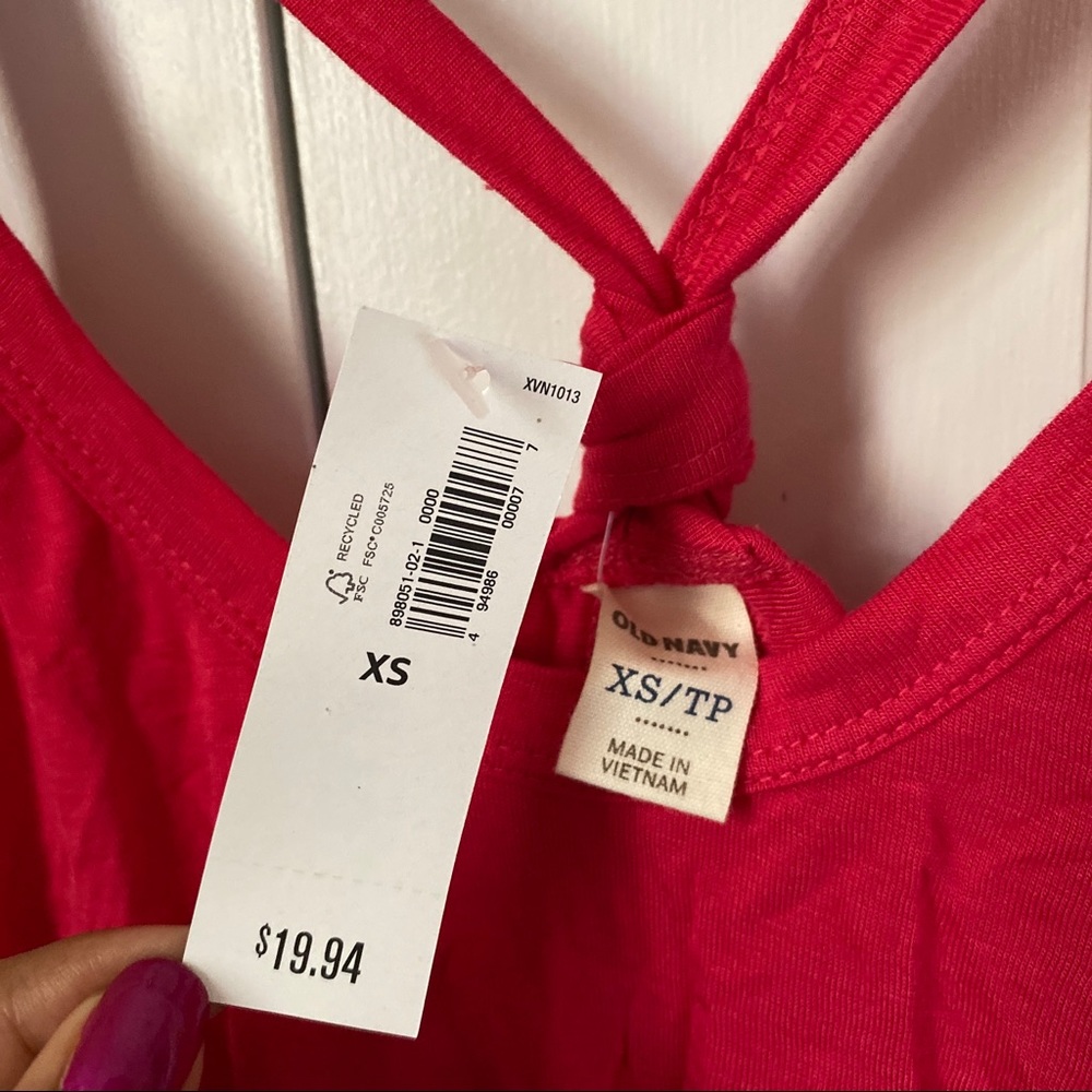 Old Navy Hot Pink Racerback Tank - Picture 7 of 8